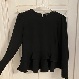 ZARA Peplum Blouse NWOT